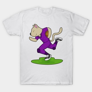 Cat Football player Football T-Shirt